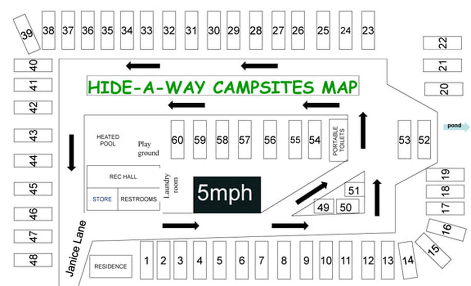 Hideaway Site Map